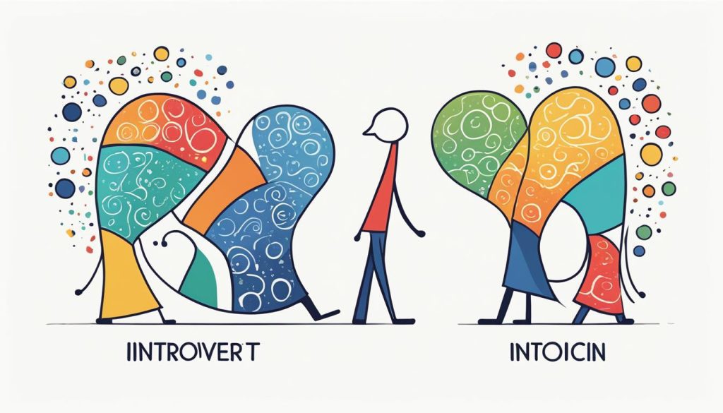 introvert and extrovert spectrum image